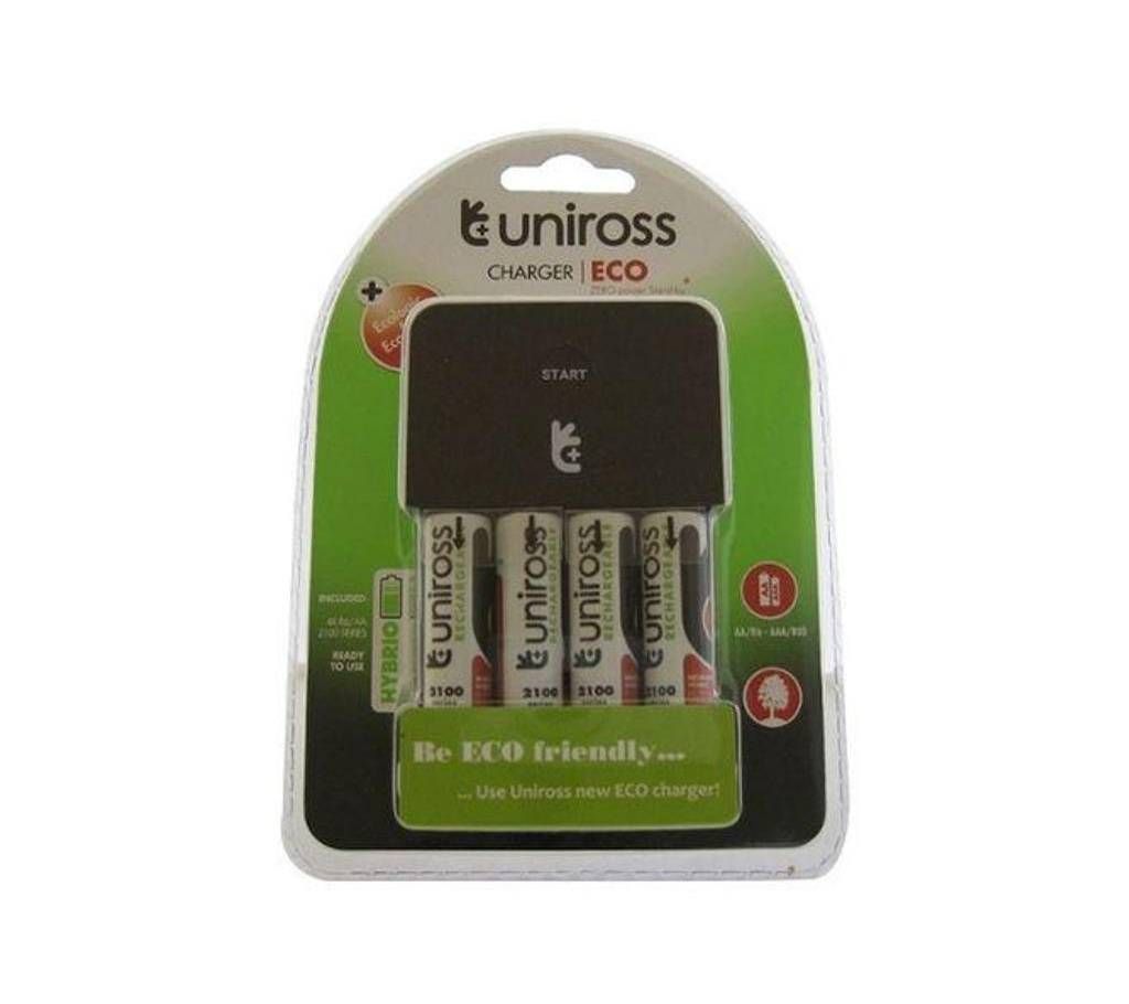 Uniross Eco Charger with Rechargeable Batteries