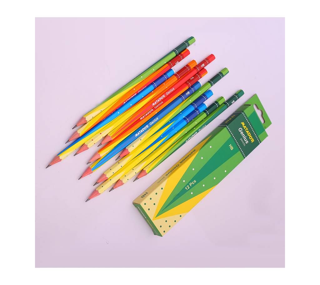 Matador Genius Pencile HB - 12pcs (Pack Of One)