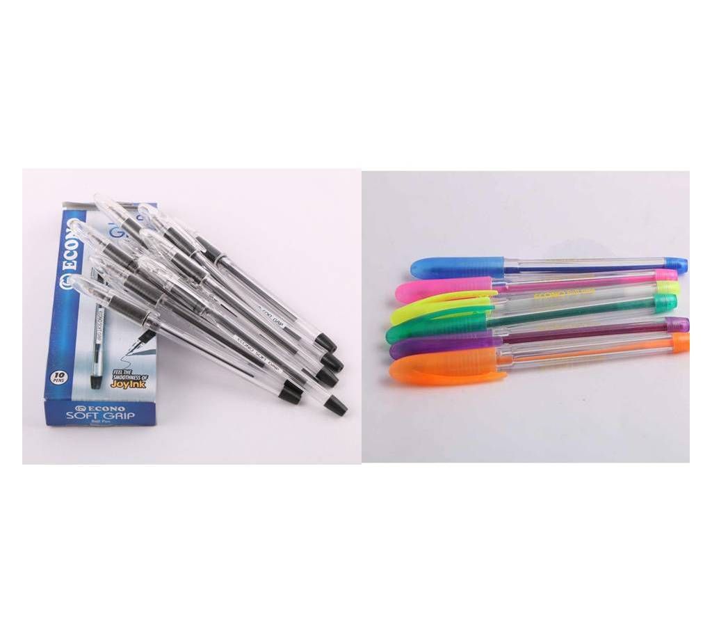 Econo Ball Pen (SF) Combo Pack of 16 Pieces of Ball Pen