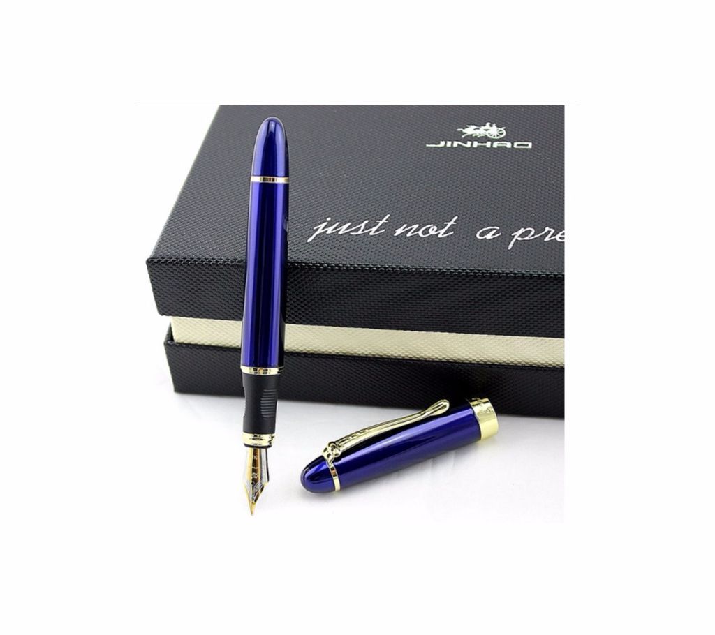 Luxury Jinhao Full Metal Golden Clip Fountain Pen