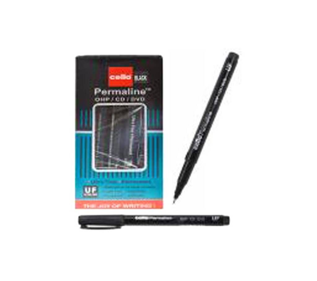 Cello Permaline CD Marker - Black - 6 pcs
