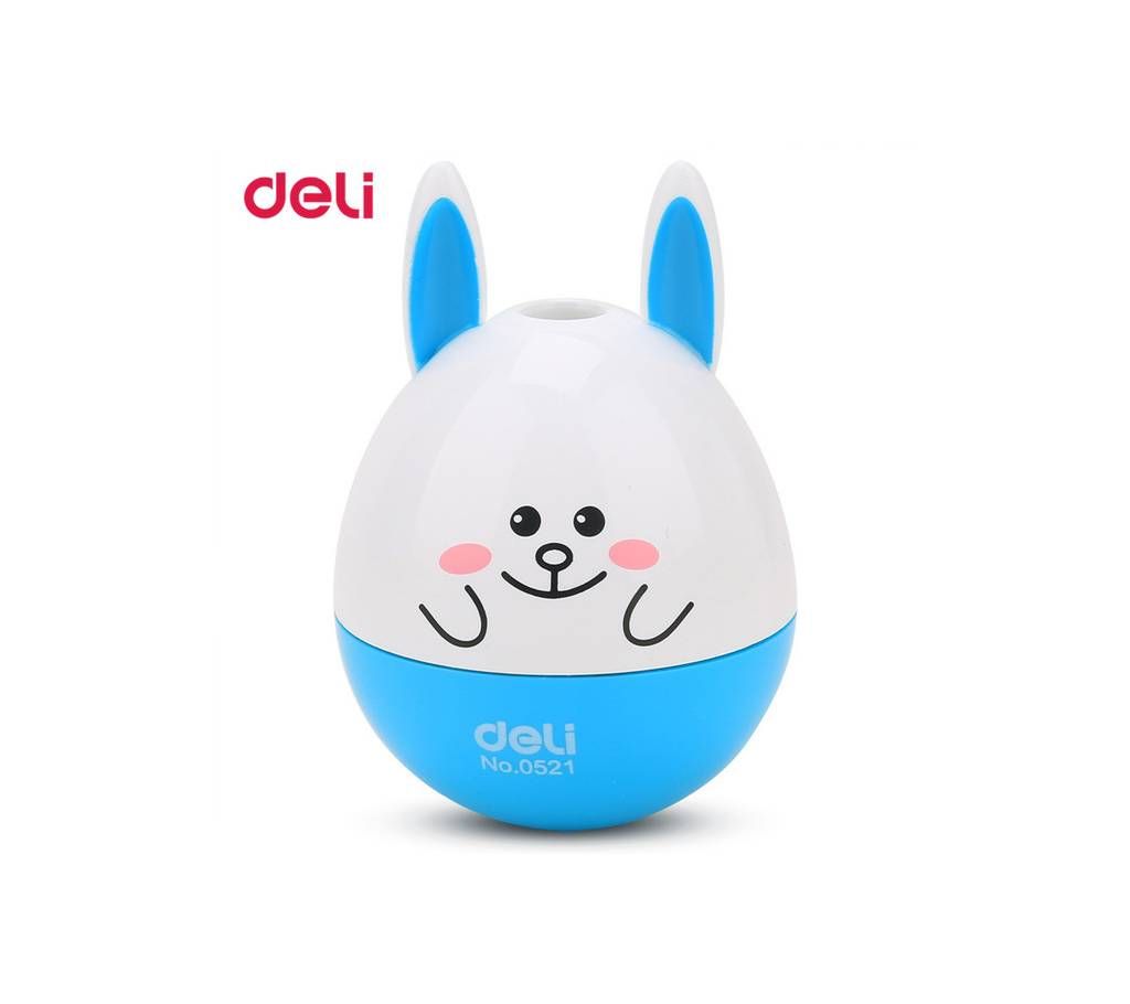 Deli No. 0521 Mini Friend Pencil Sharpener - Sky Blue - 1Pc