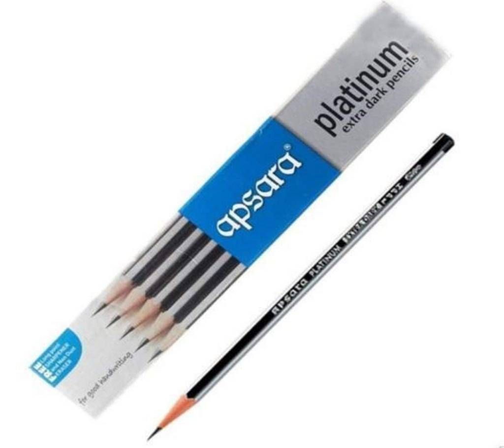 Apsara Platinum Extra Dark Pencils 2B - 24Pcs (Pack Of Two)