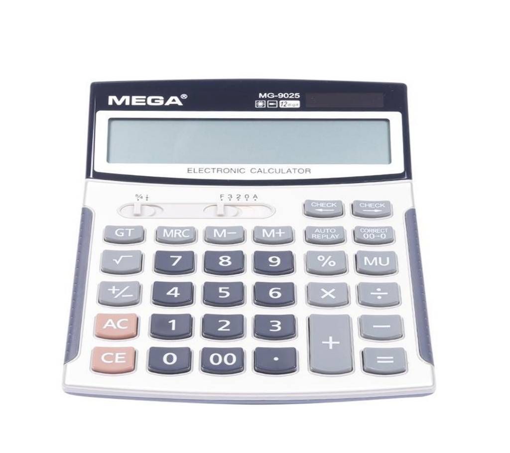 MG-9025 12 Digits Electronic Calculator - Multicolor