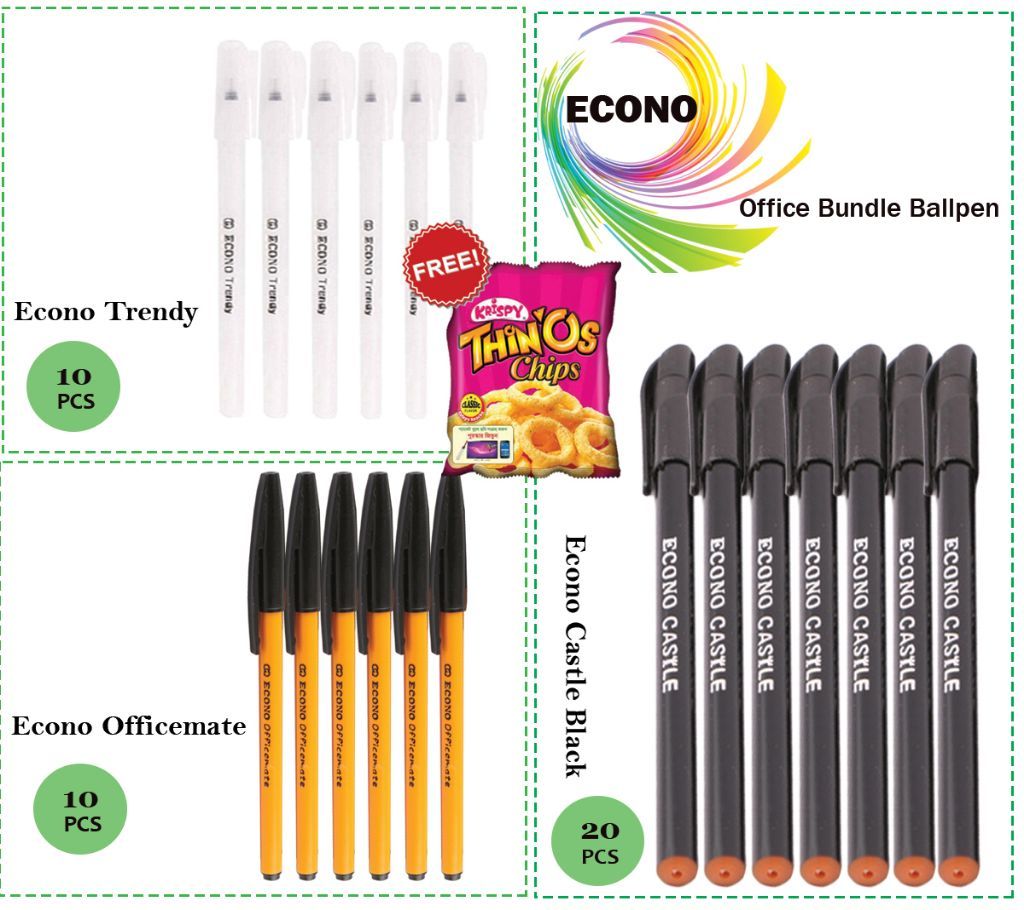 Econo Office Bundle Ball Pen (40 Pens)