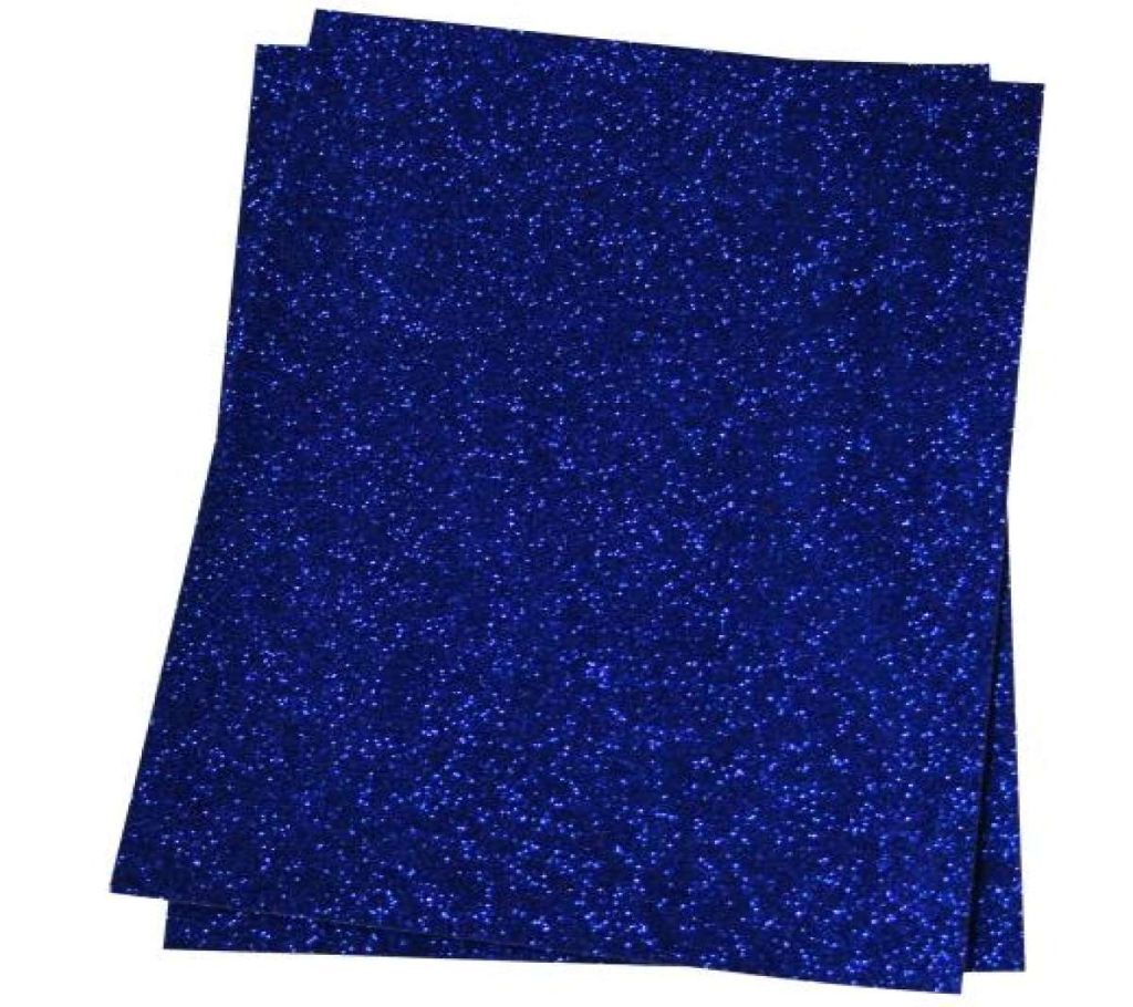 Glitter Paper(Non Shed) Blue - Pack of Three