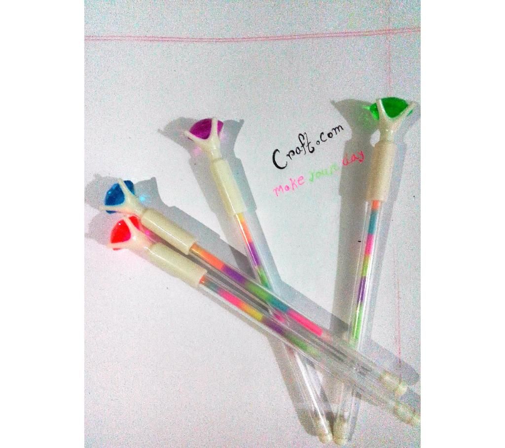 Rainbow gel pen