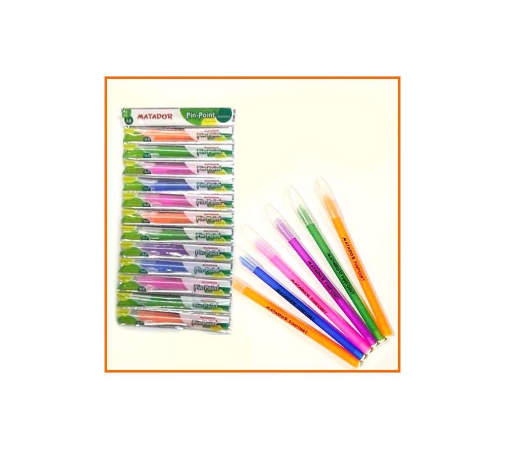 Matador Pin-Point Pen - 12 pcs