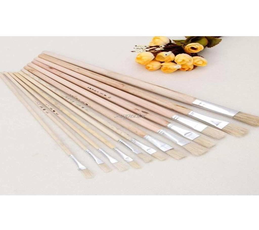 Painting Brushes (Different Size) - 12pcs