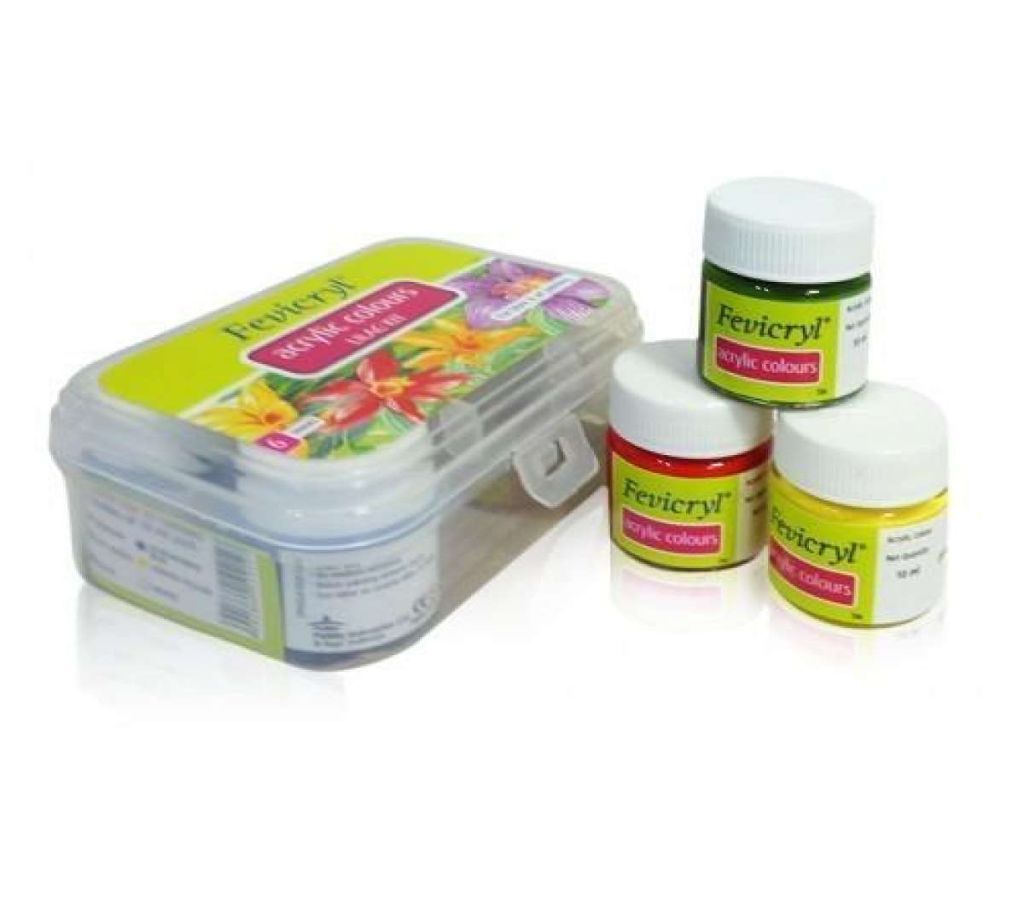 Fevicryl Acrylic Color 15pc set Multicolor