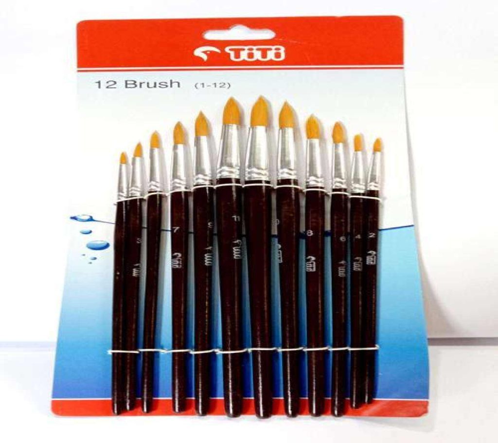 Titi Artist water color Brush. (1-12)