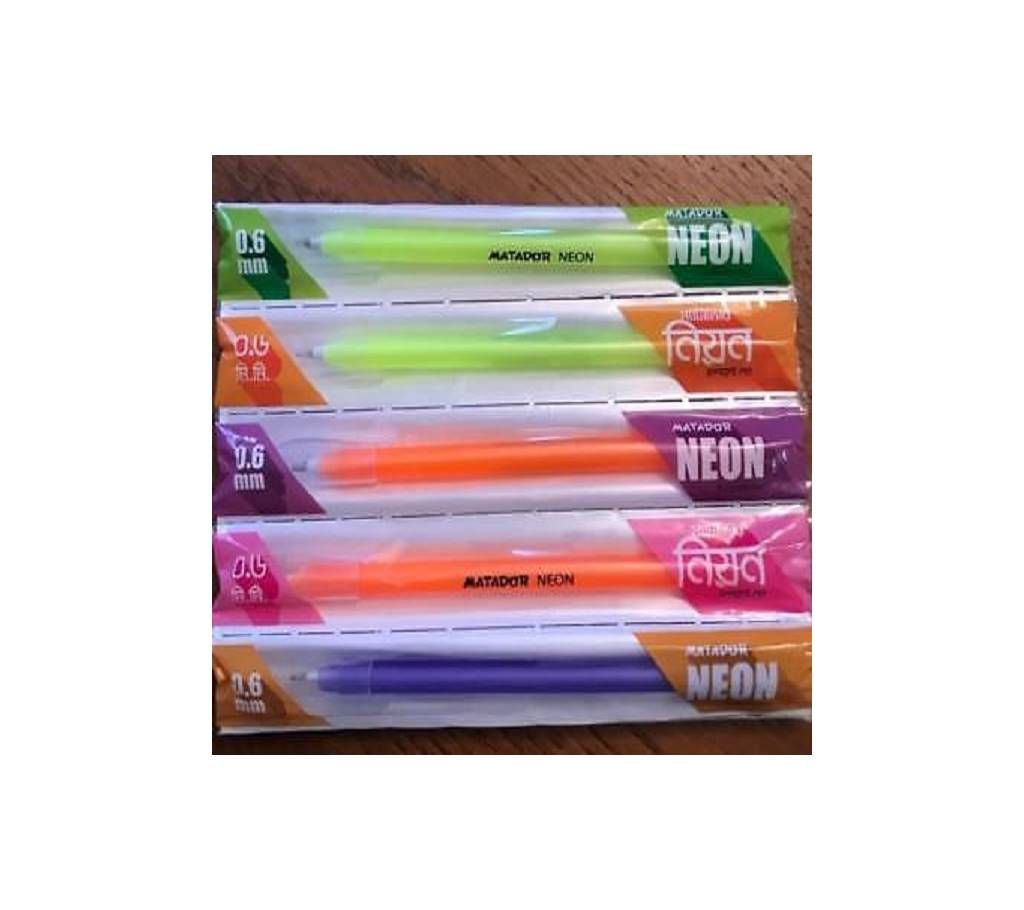 Matador Neon Pen - Black - 20Pc