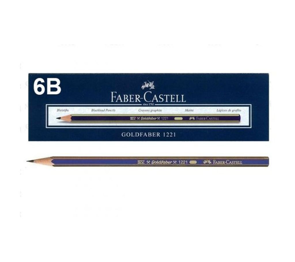 Faber Castell Gold 6B Pencil 12 Pcs