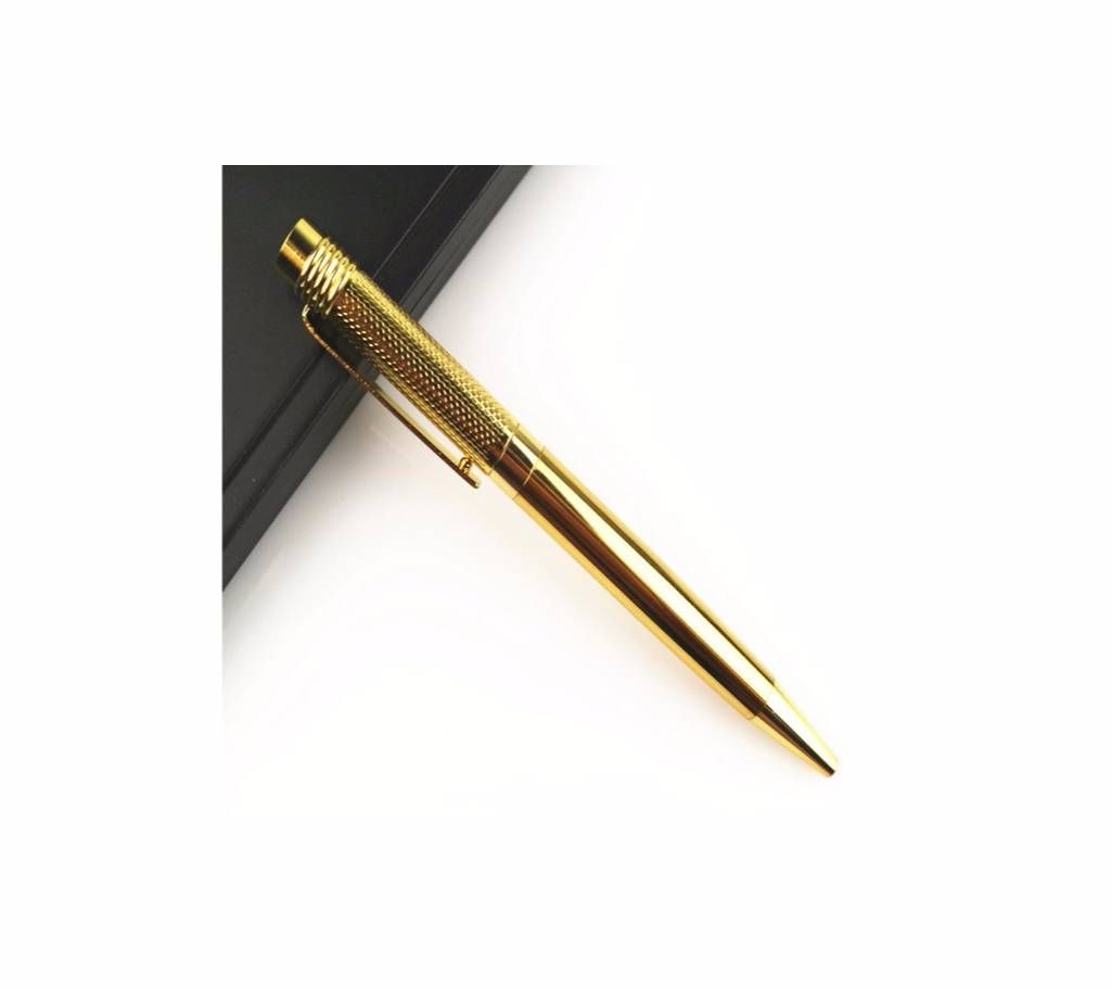 Luxury carving Perkin golden Stainless steel Nib medium Ballpoint Pen