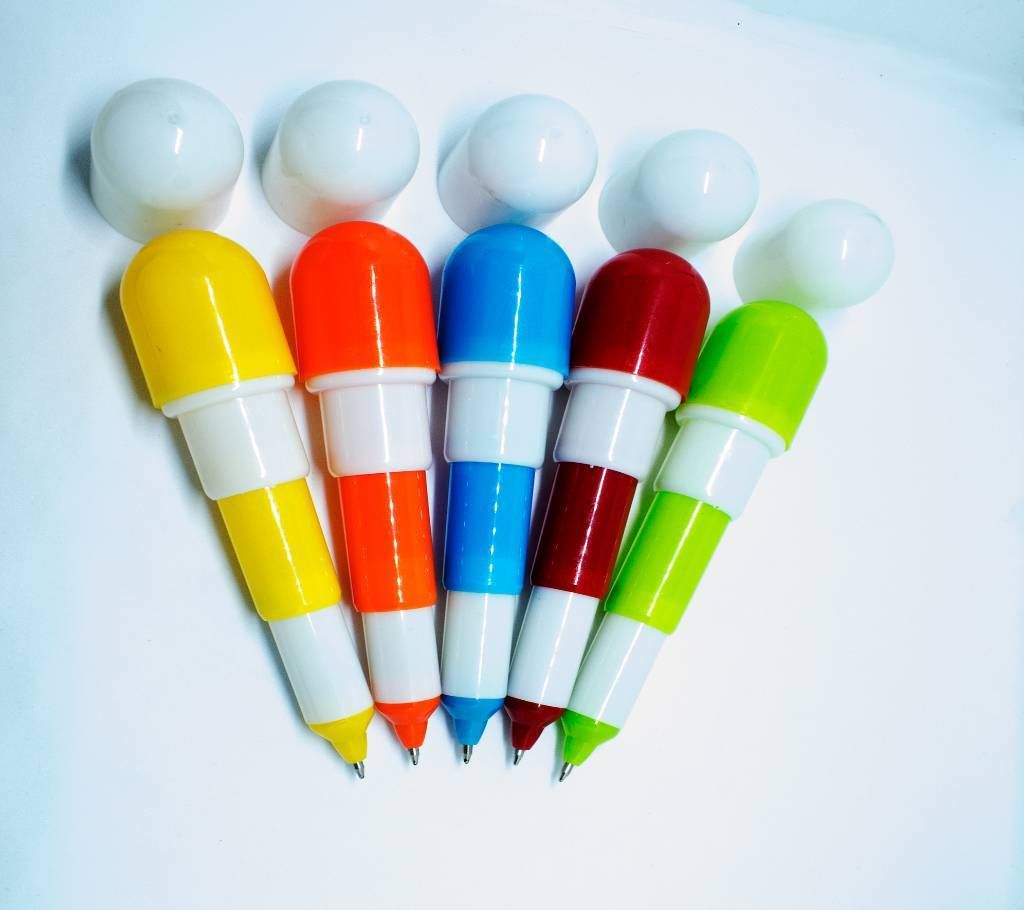 Capsule Pen (4 Pieces Set)