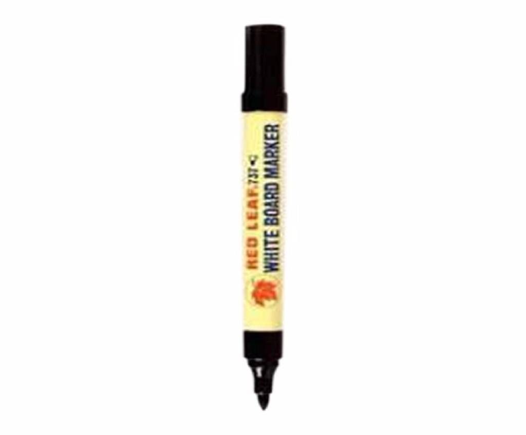 Red Leaf White Board Marker - Black -2pcs