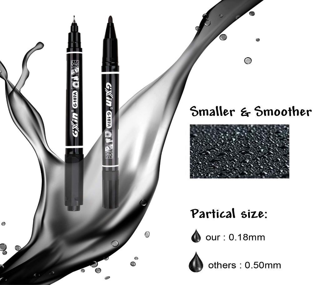 GXIN Never Fade Marker Twin Tip CD/DVD/Walls Permanent Fabric Marker Pen (1pcs) China