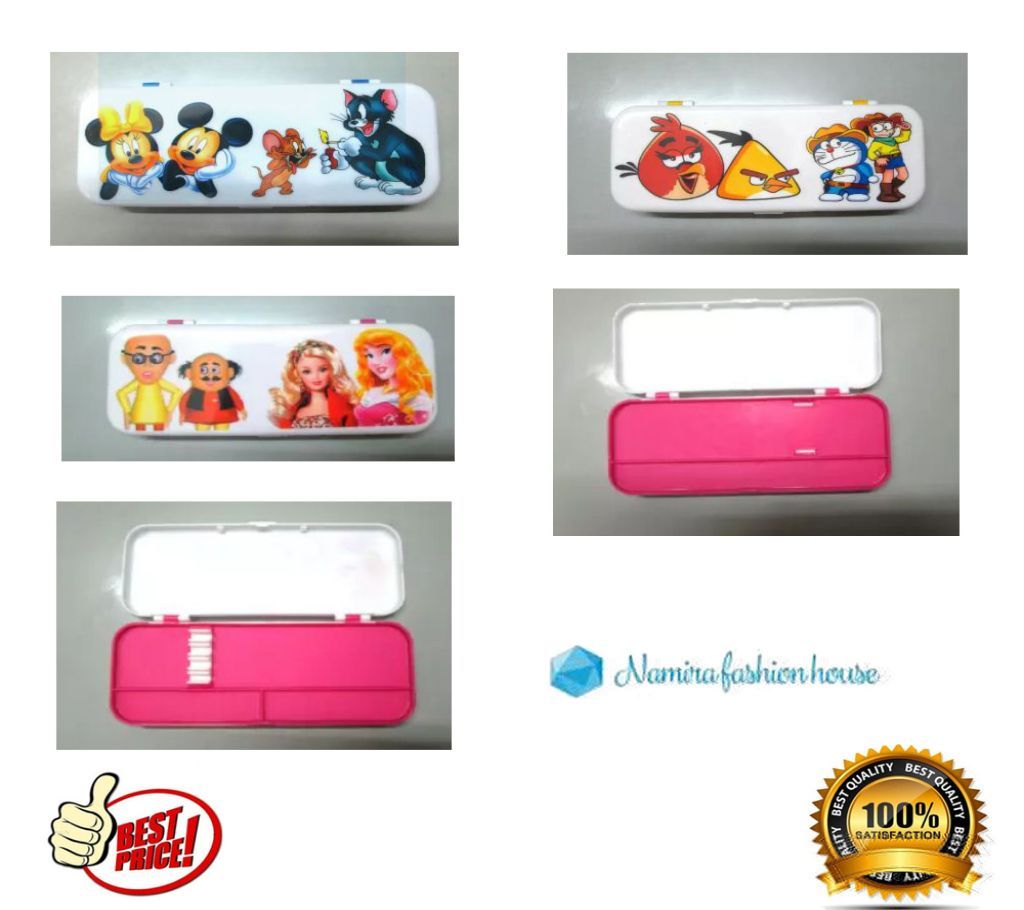 Pencil Box Doreamon Tom & Jerry Angry Bird Pencil Box Large Size