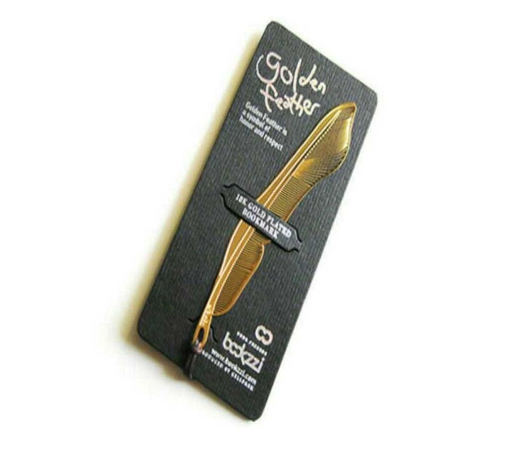 Golden Feather Bookmark