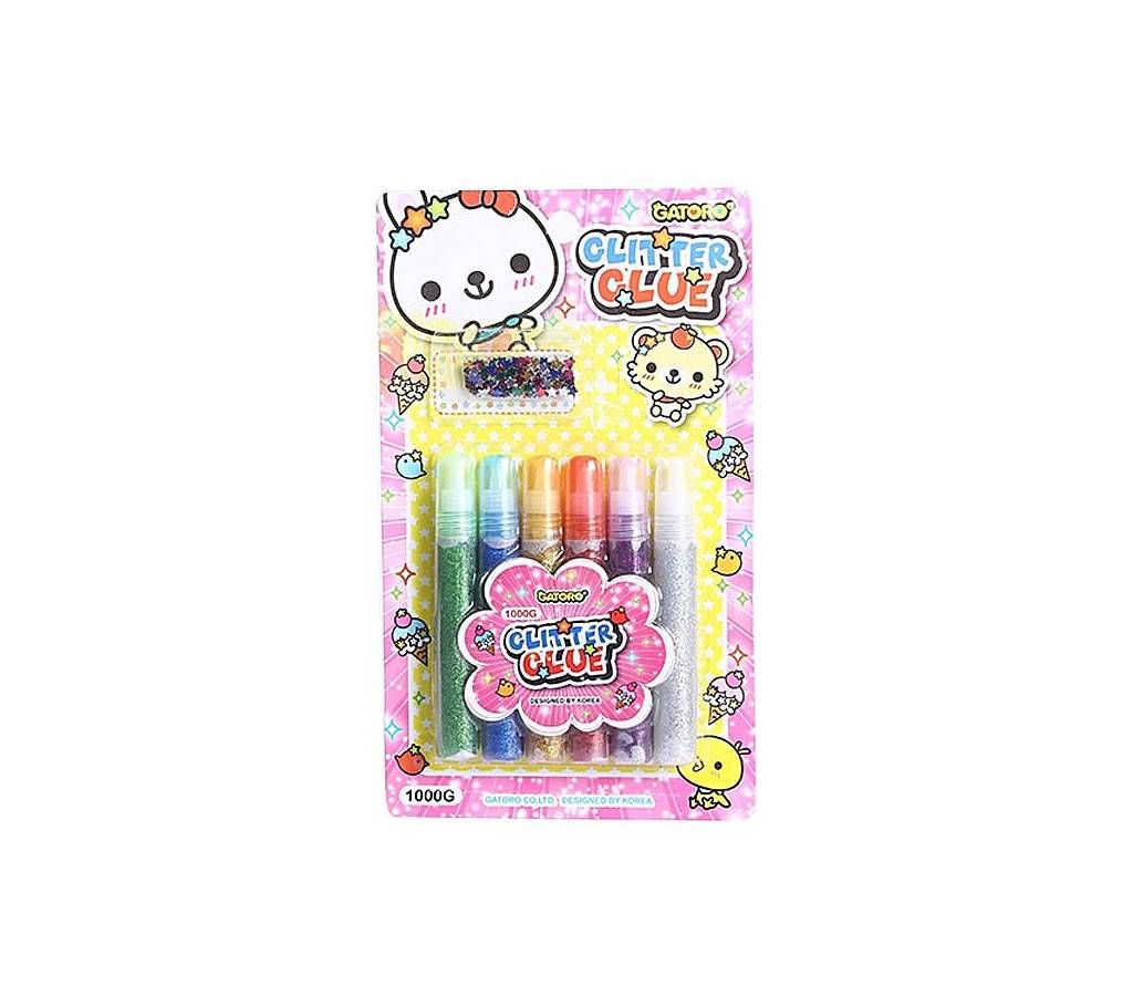 Glitter Glue - 6pcs (Pack of One)