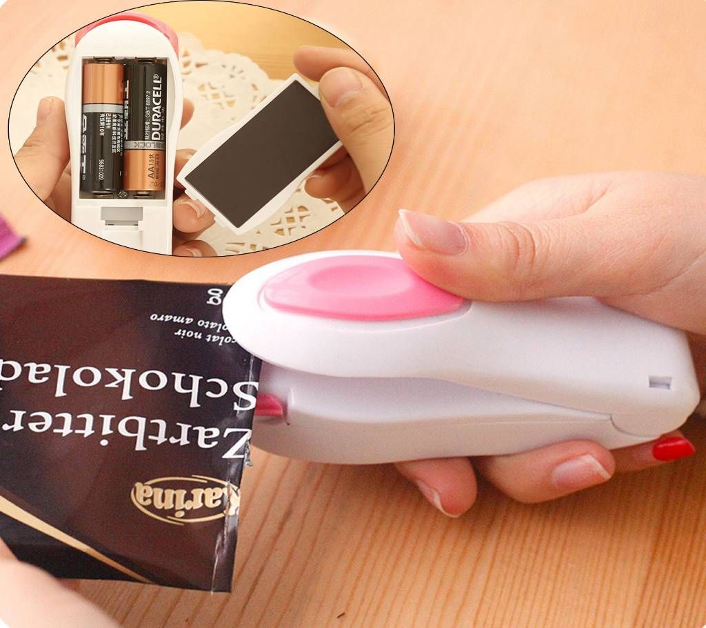 Mini Heat Sealing Machine - Pink and White