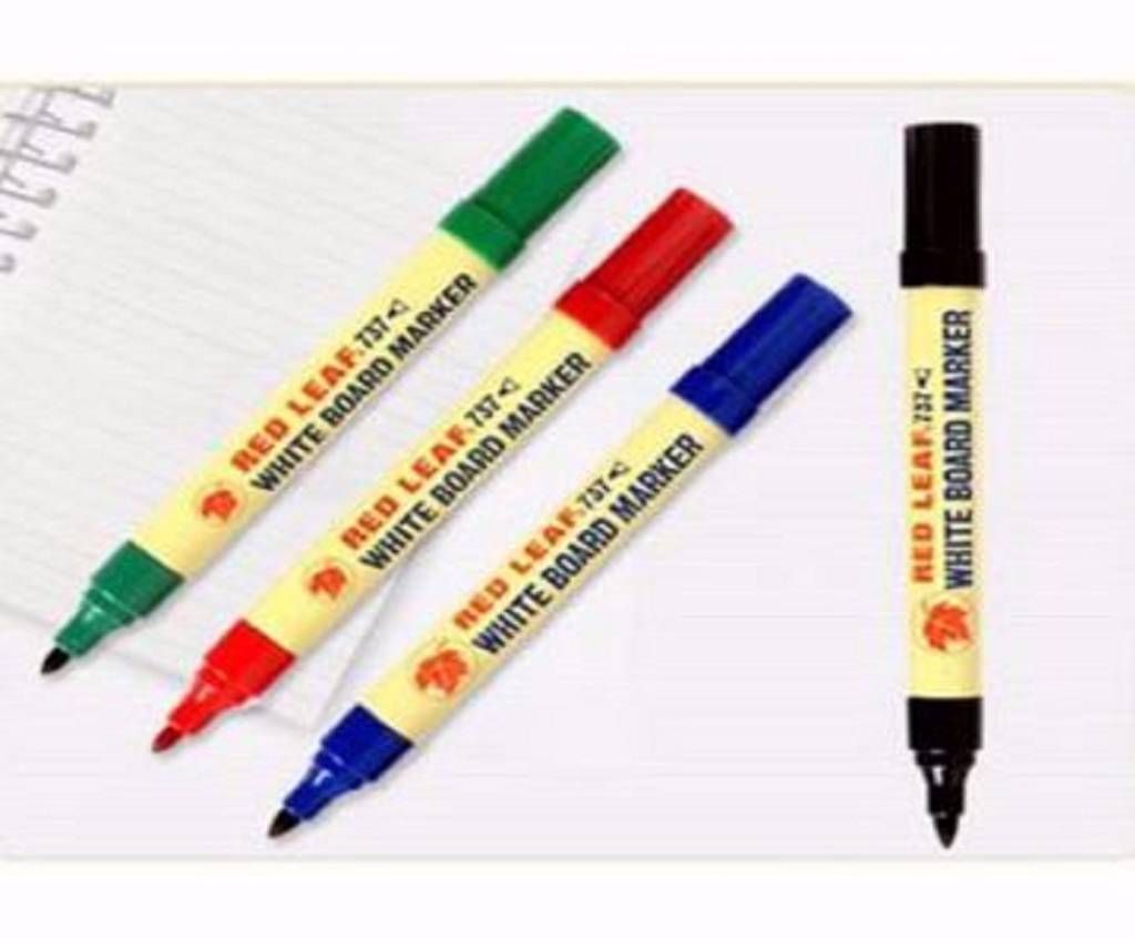 Red Leaf White Board Marker -4pcs