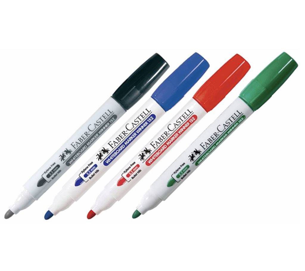 FABER CASTELL White Board Marker Red- 4 pcs 