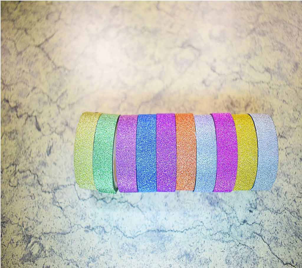 Glitter Design Washi Tape 10 Pieces