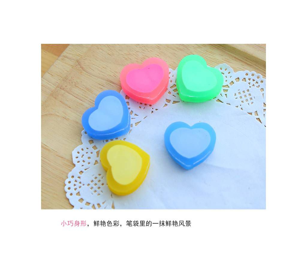 Colorful Heart Shaper Eraser
