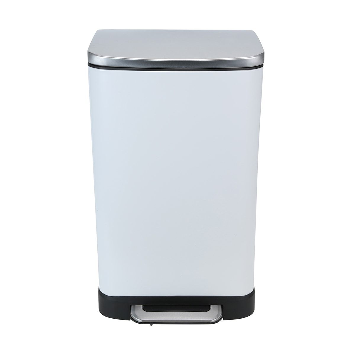 30L White Rectangular Bin