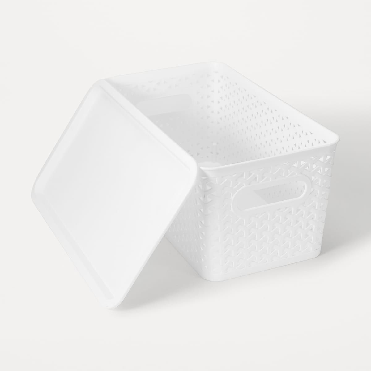 Narrow Storage Container with Lid