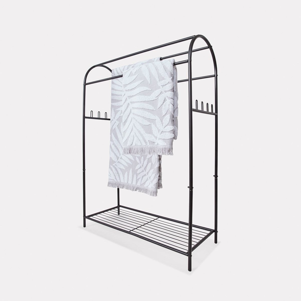 Black Arch Towel Rail