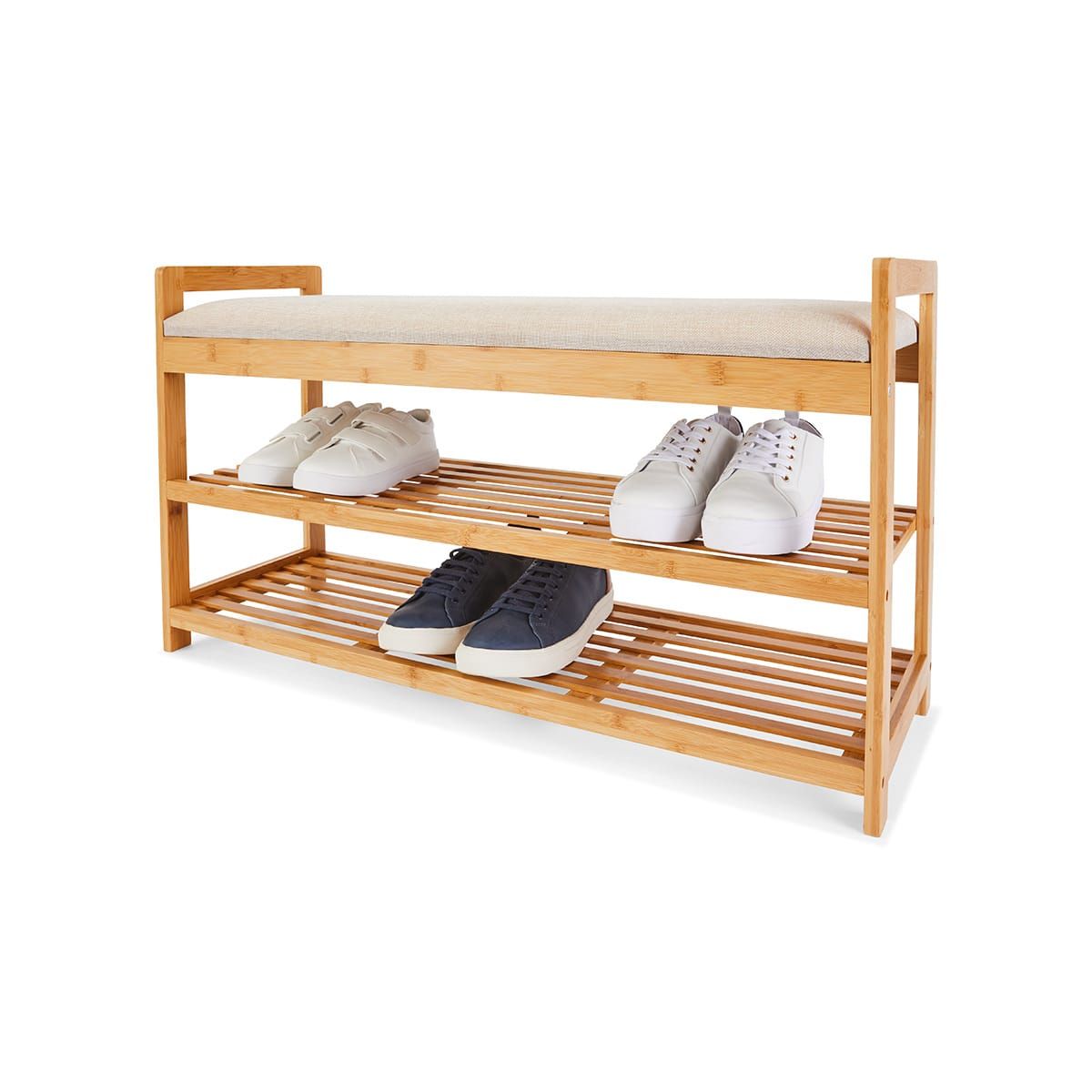 Bamboo Shoe Storage Bench