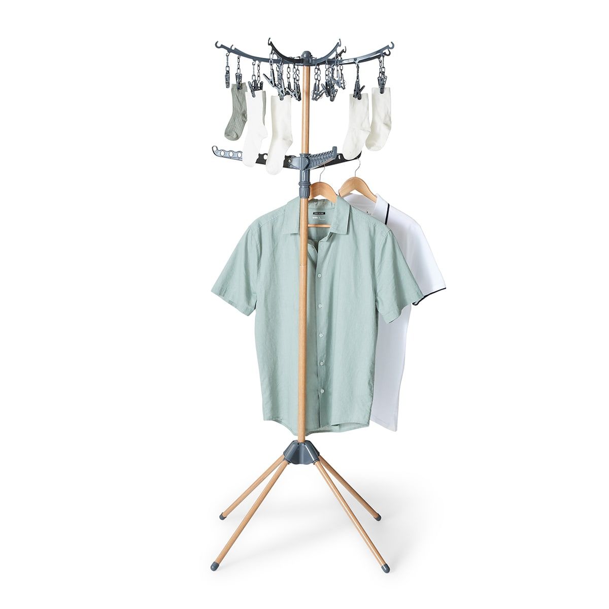 2 Tier Pegs Airer with Stand
