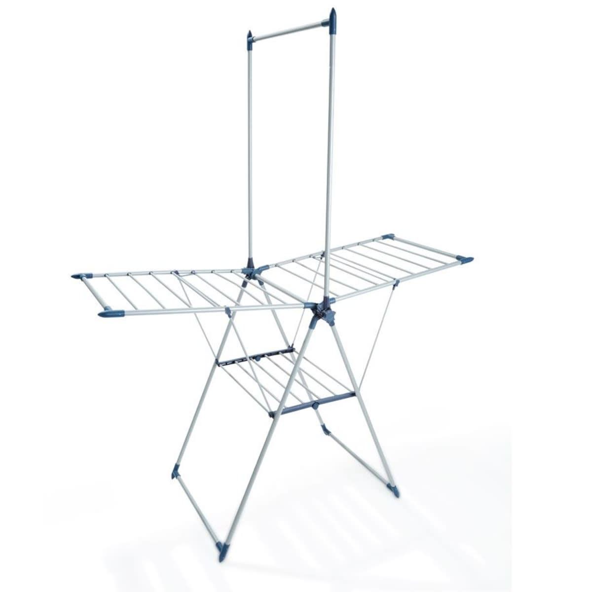 Winged Clothes Airer with Garment Rack
