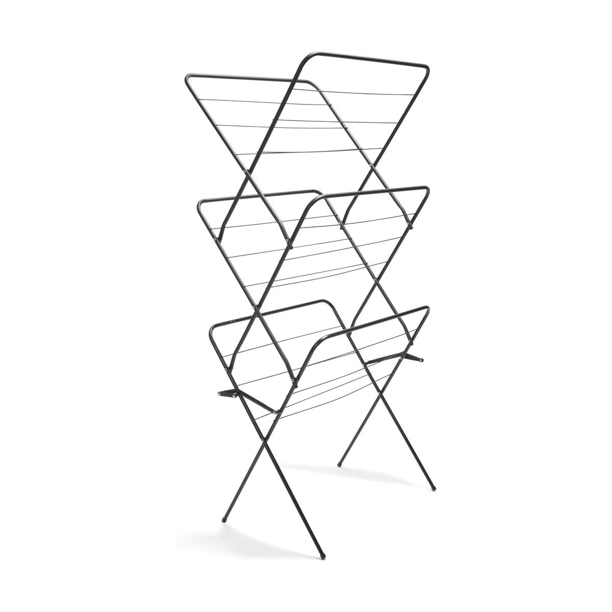 Concertina Clothes Airer - Black