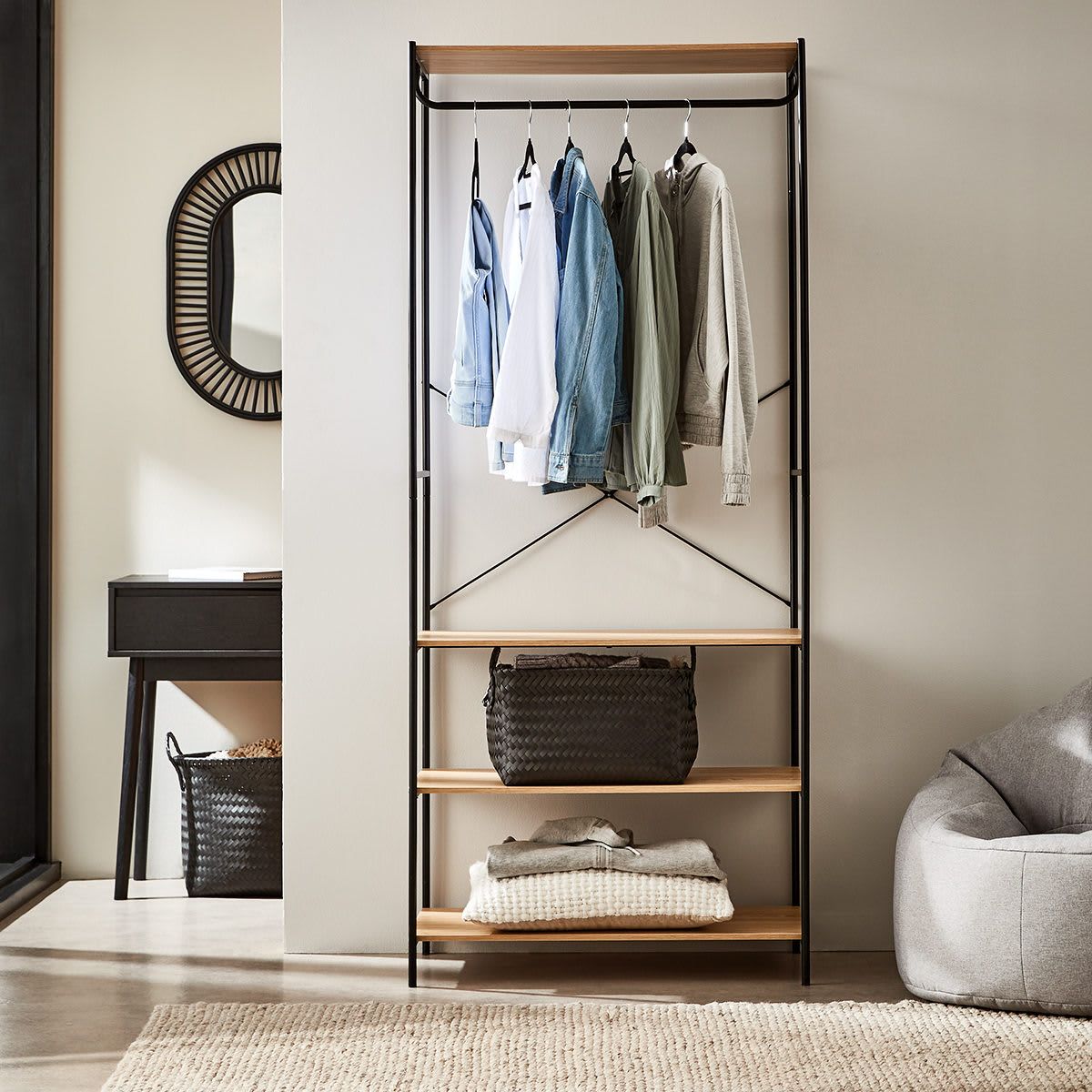 Egon Wardrobe with Shelves