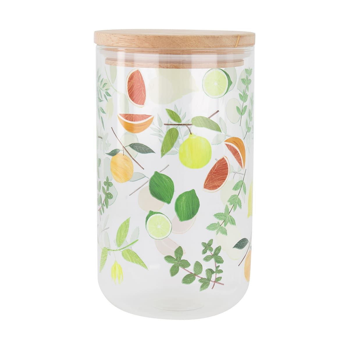 Large Glass Fruit Canister