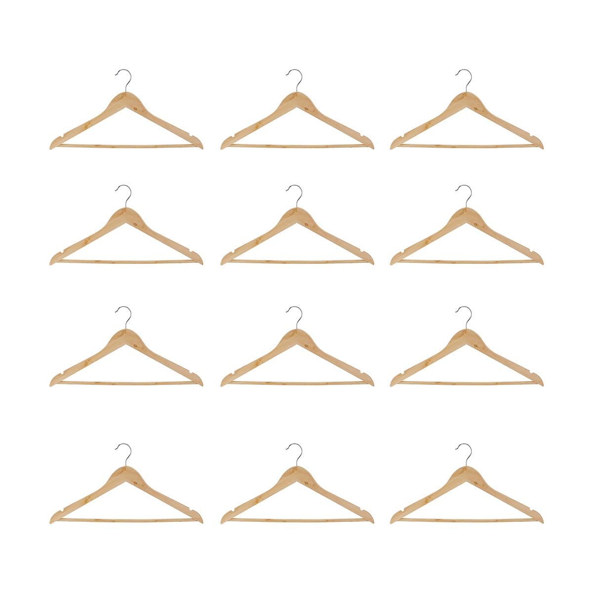 16 Wooden Hangers