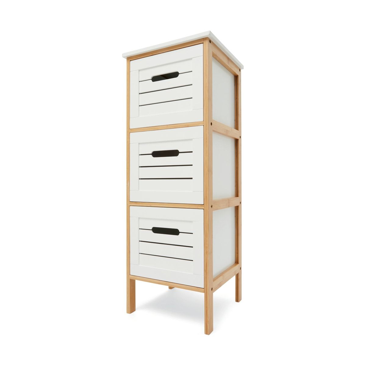 3 Drawer Bamboo Framed Unit