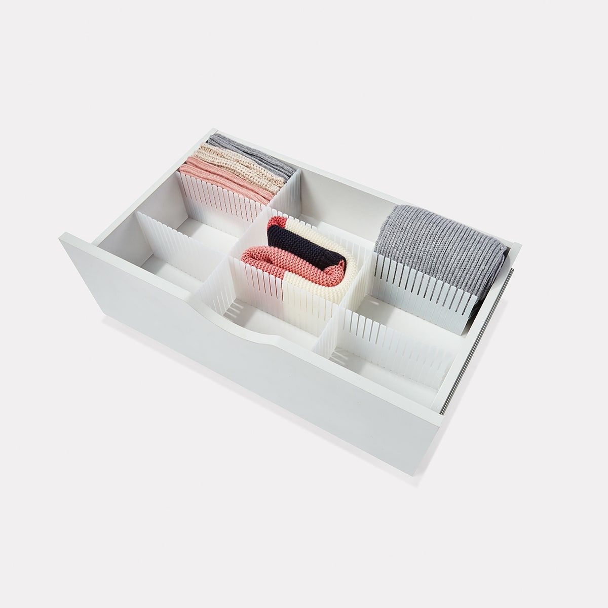 4 Piece Plastic Drawer Organiser