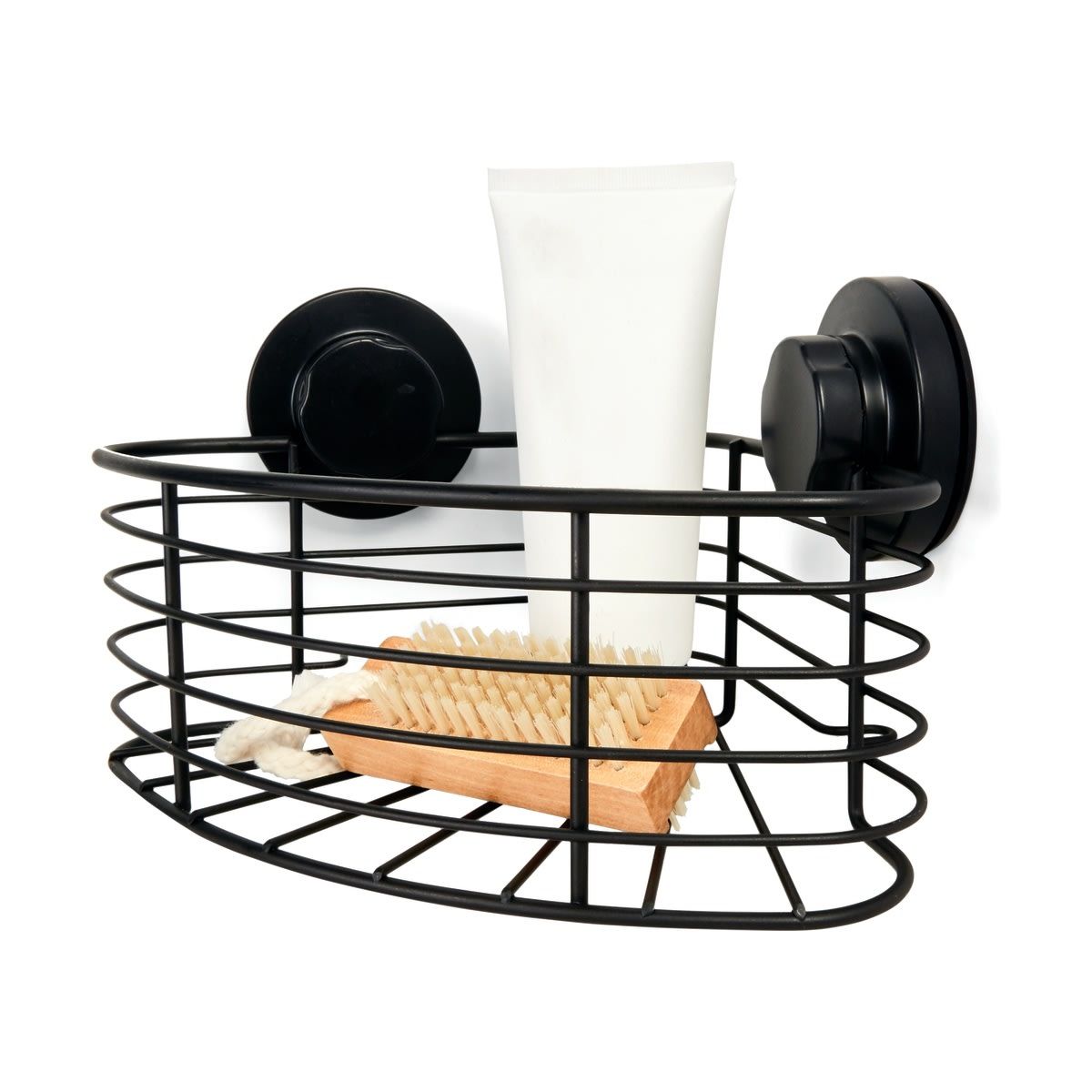 Black Suction Corner Caddy