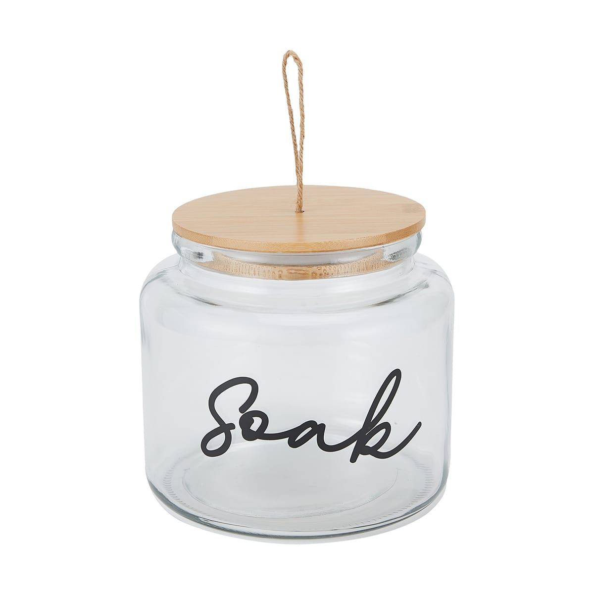 2.6L Glass Soak Jar with Bamboo Lid