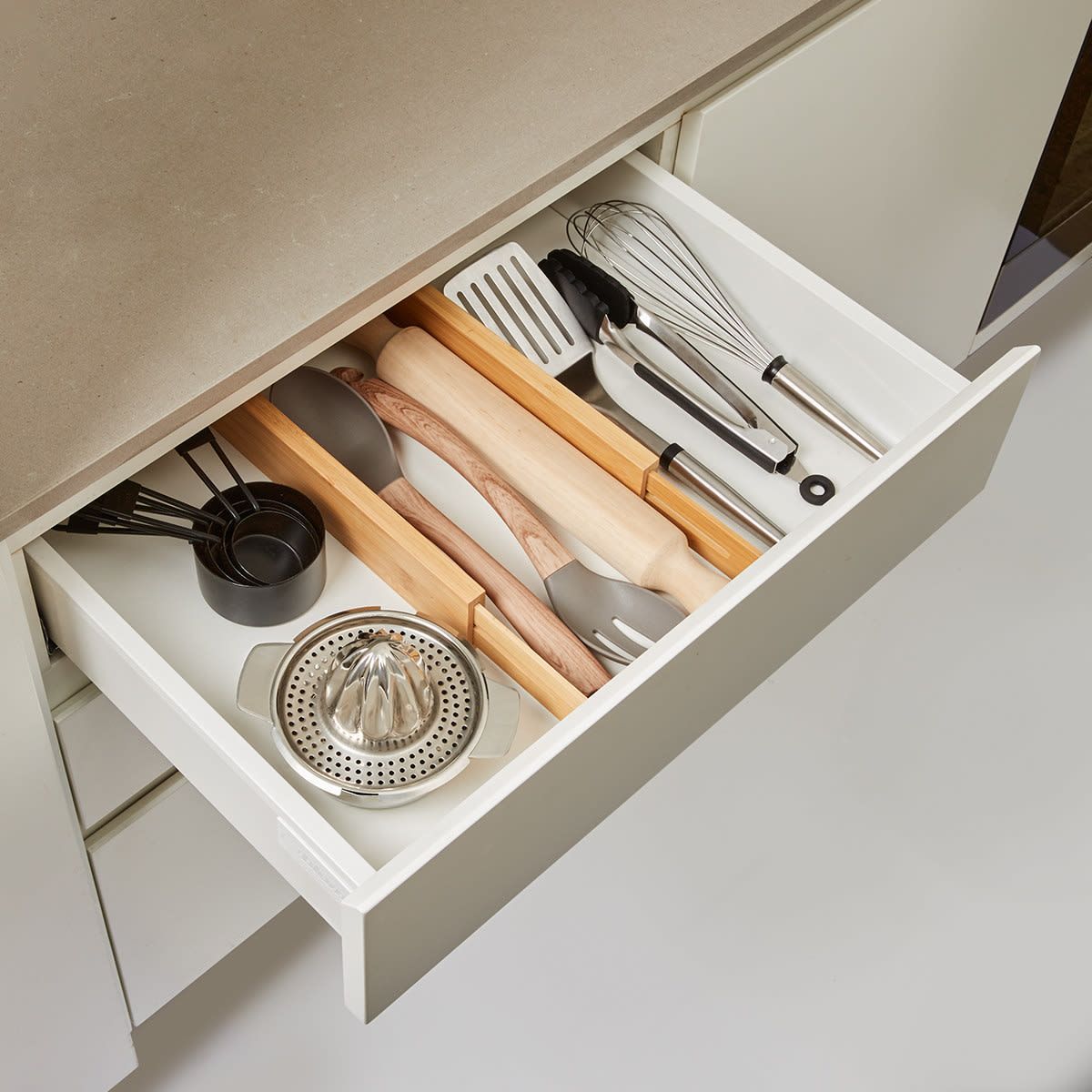 2 Pack Expandable Bamboo Drawer Dividers