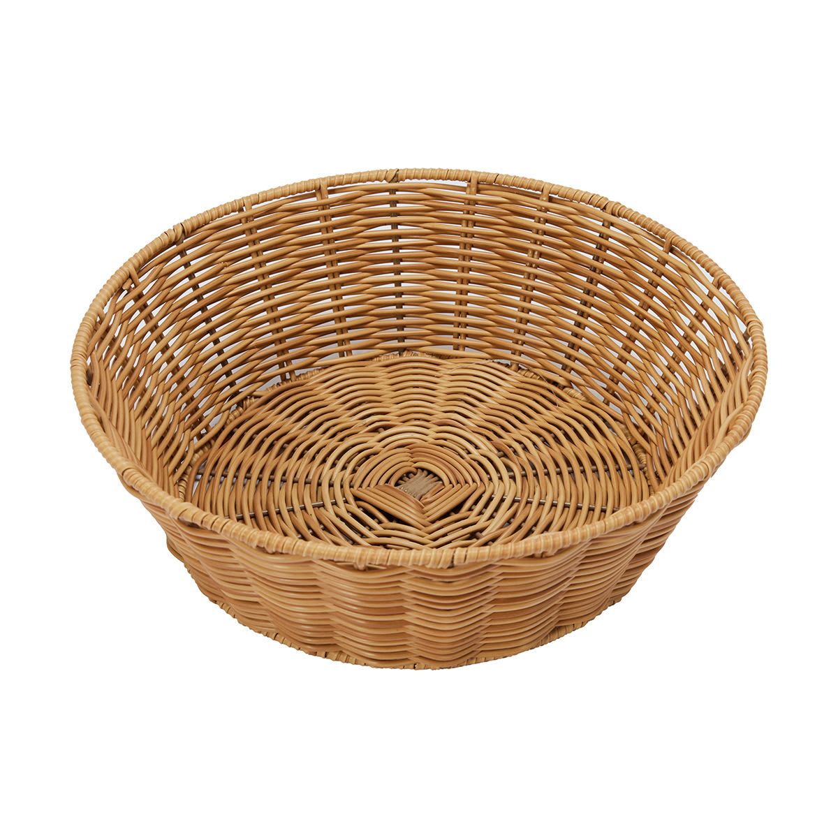 Faux Rattan Fruit Bowl