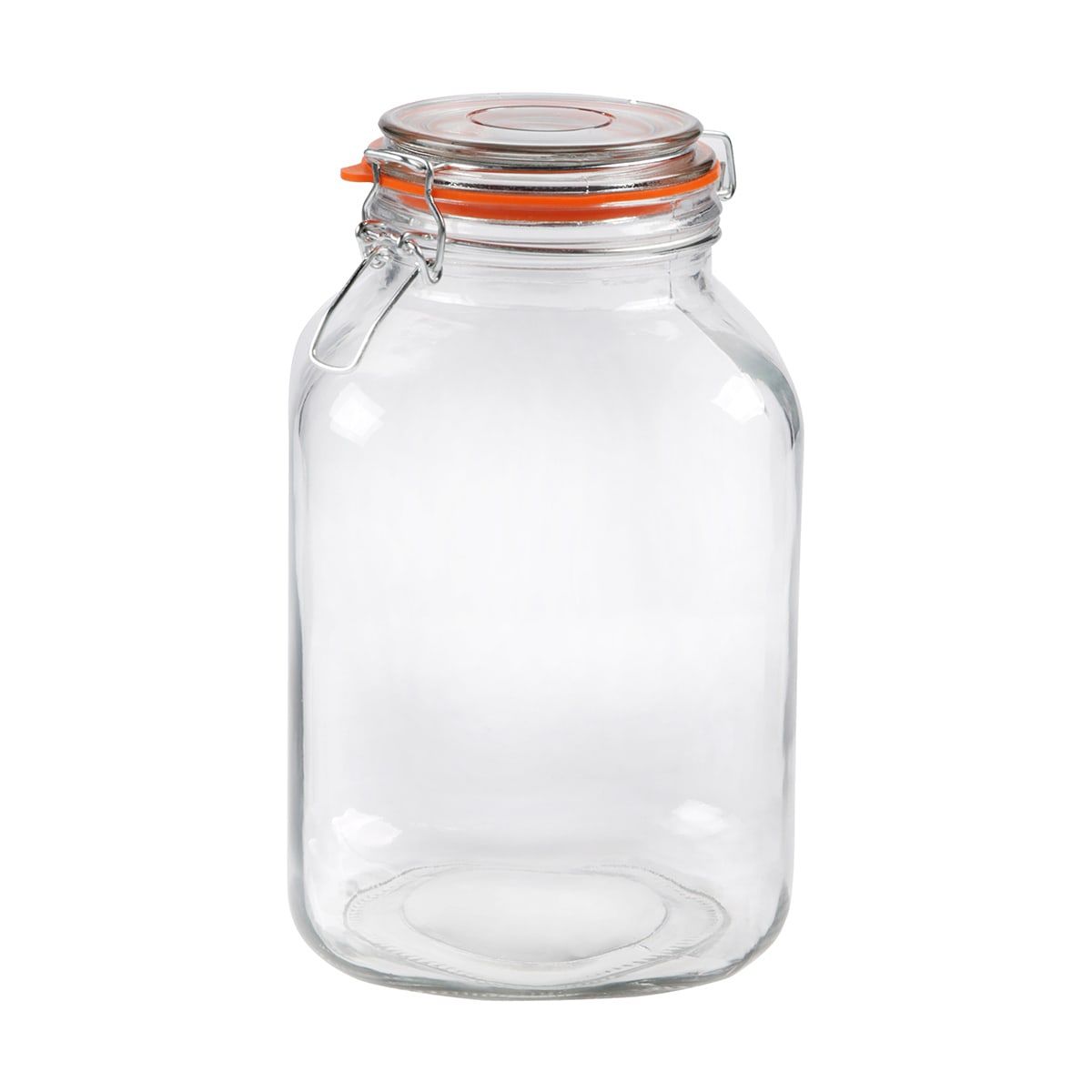 3L Clip Lid Glass Jar