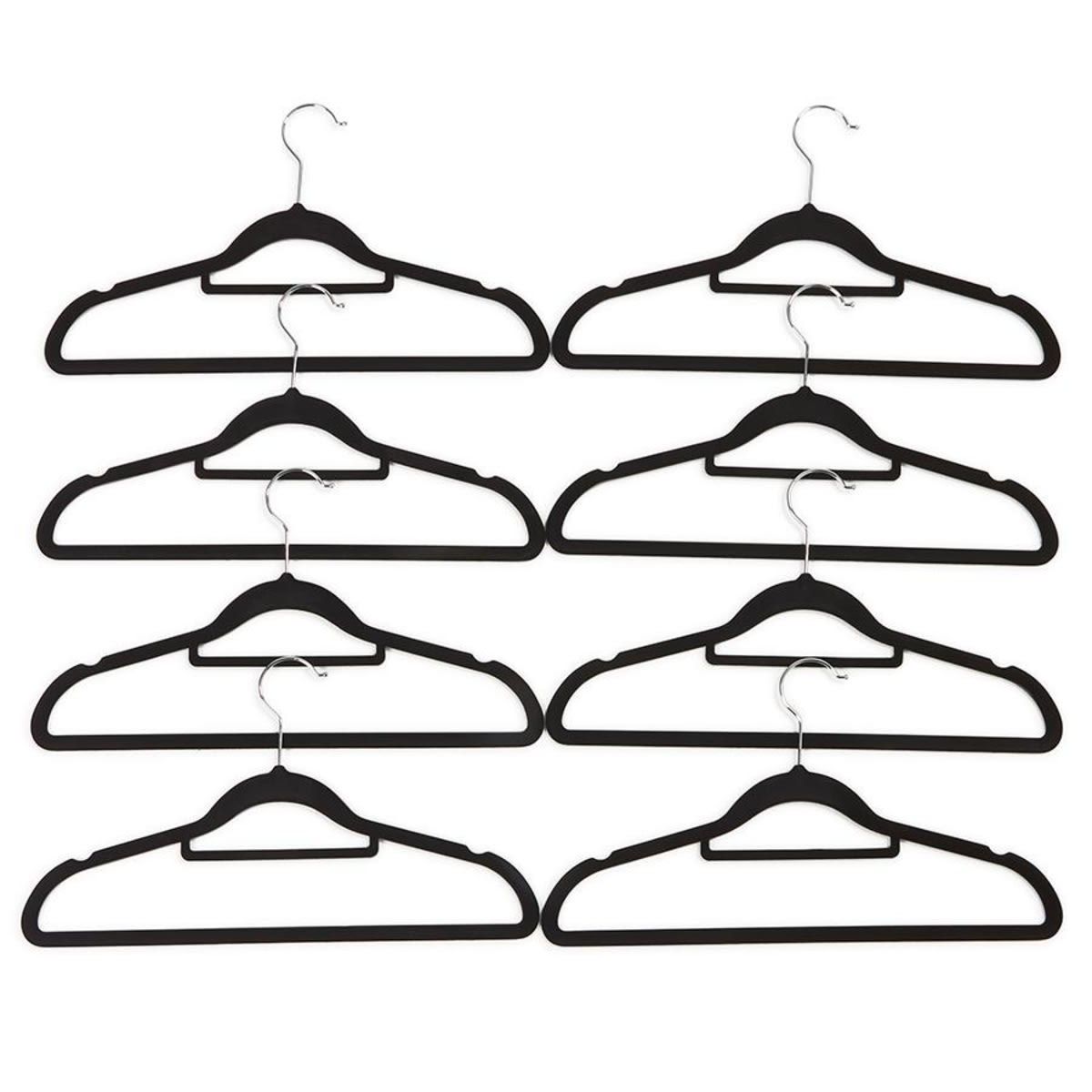 Flocked Hangers - Pack of 8