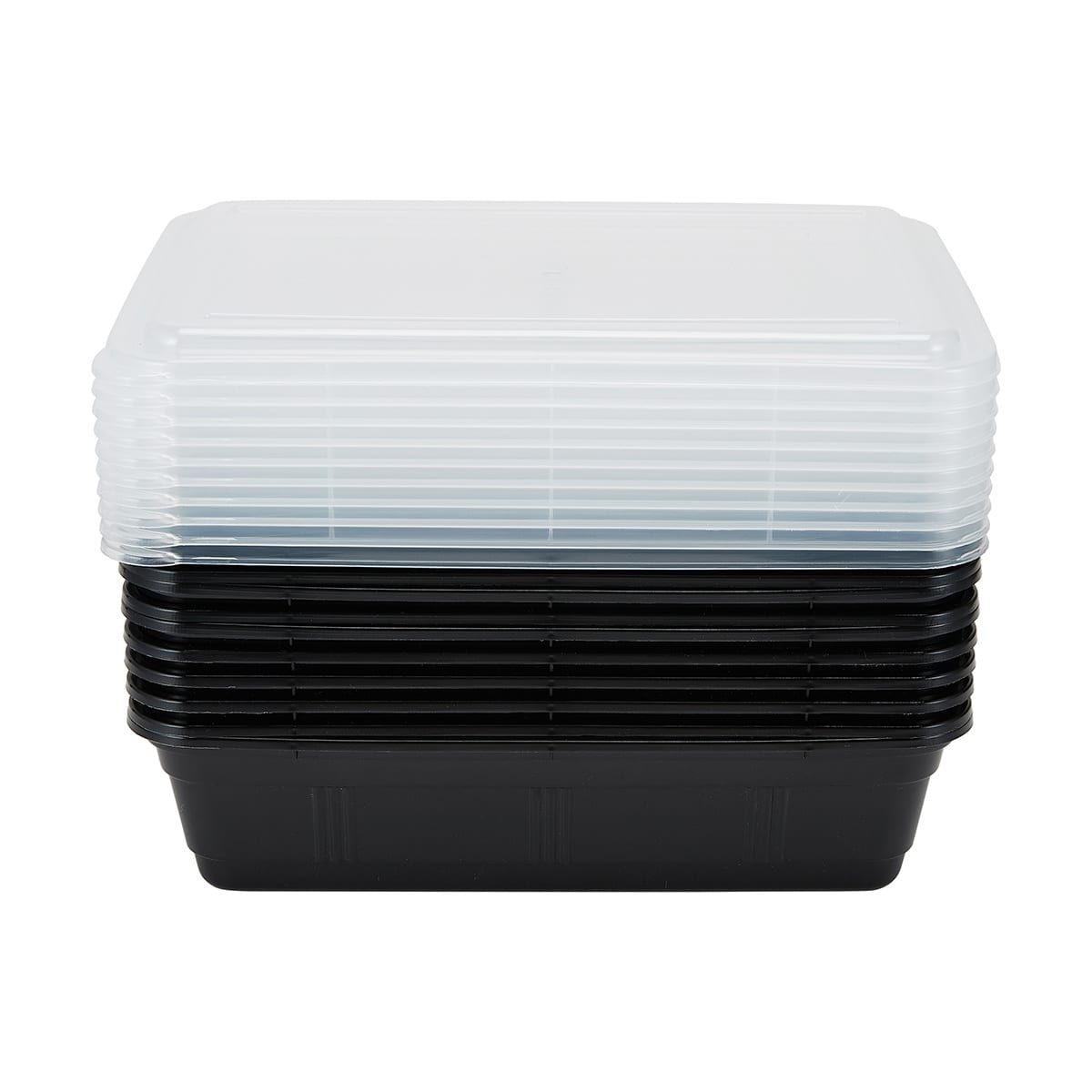 10 Piece 1 Compartment Meal Prep Containers