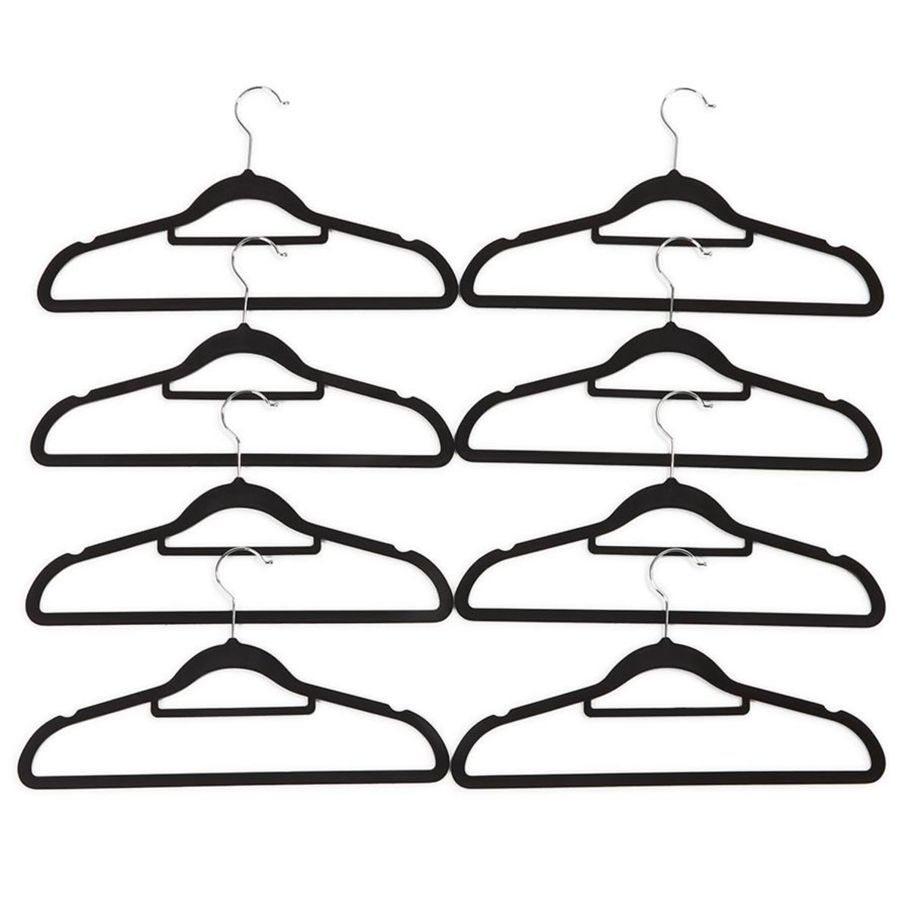 Flocked Hangers - Pack of 8