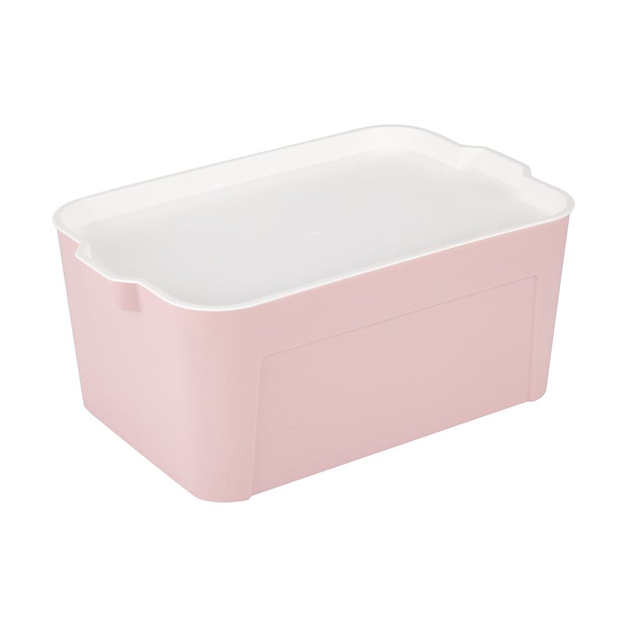 Small Stackable Container with Lid - Pink